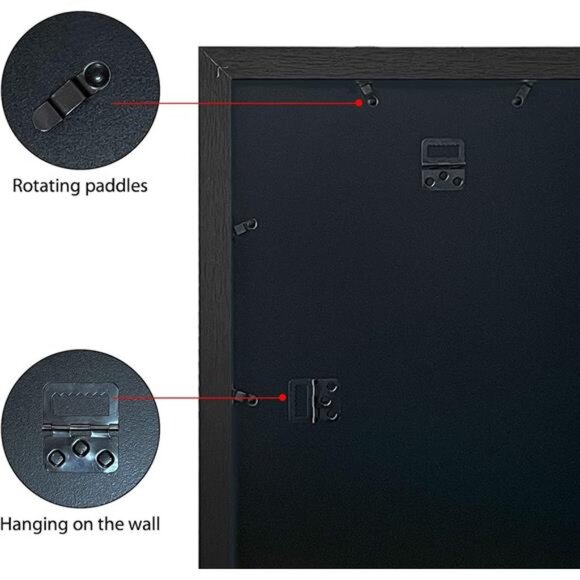 New 16x20 Poster Frame in Black with Polished Plexiglass Set of 5 Horizontal - Picture 6 of 7